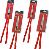 Neilsen Extra Long Nose Pliers Set Straight Bent Nose Mole Grips Pliers 16"